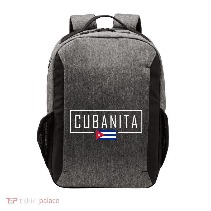 Cubanita Cuban Flag Logo Vector Backpack