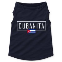 Cubanita Cuban Flag Logo Doggie Tank