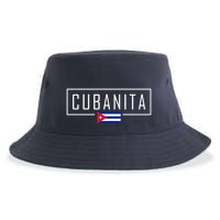 Cubanita Cuban Flag Logo Sustainable Bucket Hat