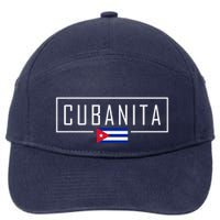 Cubanita Cuban Flag Logo 7-Panel Snapback Hat