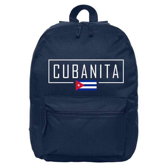 Cubanita Cuban Flag Logo 16 in Basic Backpack