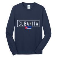 Cubanita Cuban Flag Logo Tall Long Sleeve T-Shirt