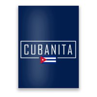 Cubanita Cuban Flag Logo Poster
