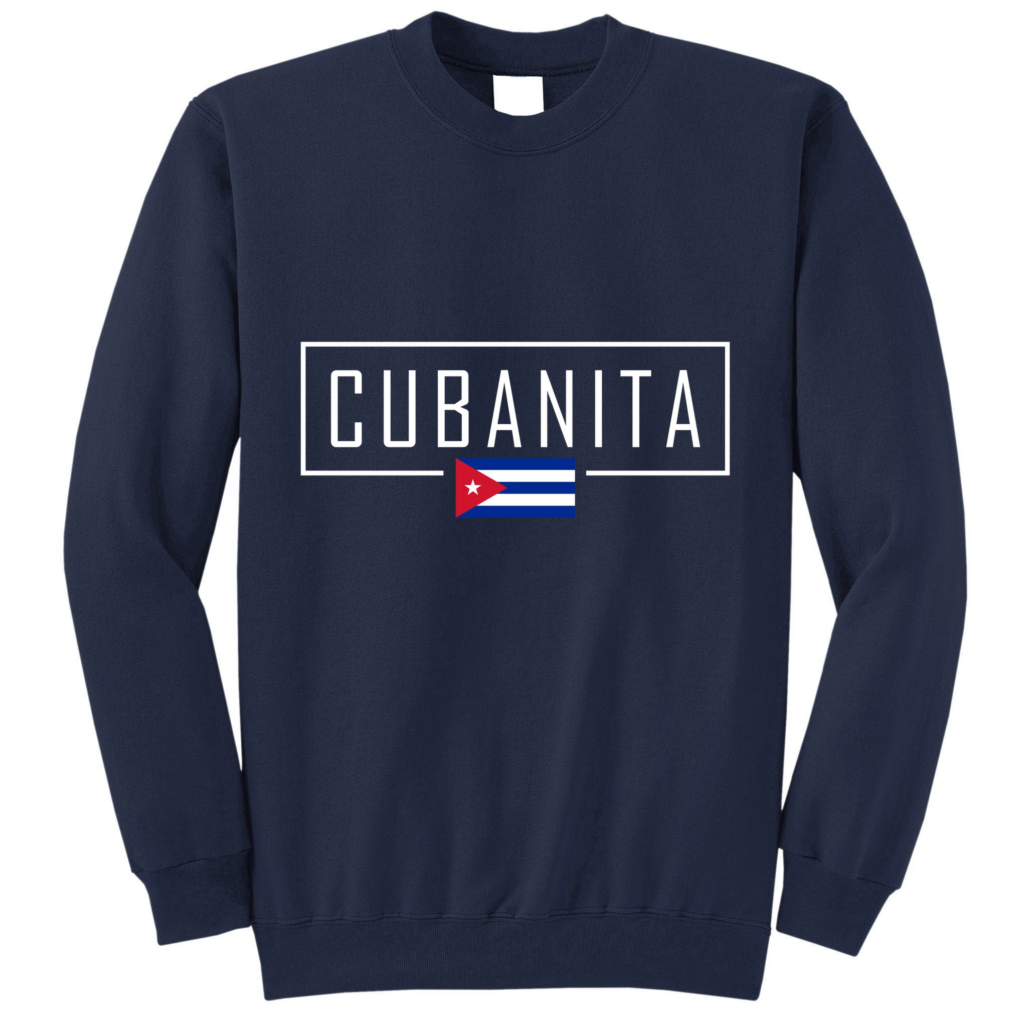 Cubanita Cuban Flag Logo Tall Sweatshirt