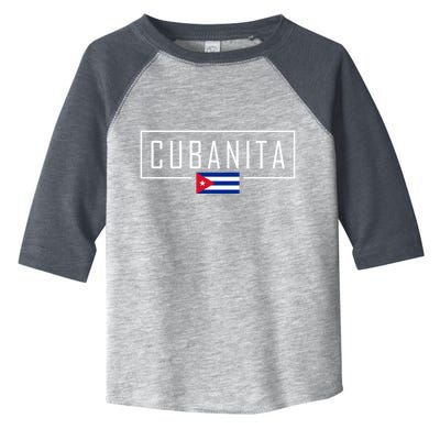 Cubanita Cuban Flag Logo Toddler Fine Jersey T-Shirt