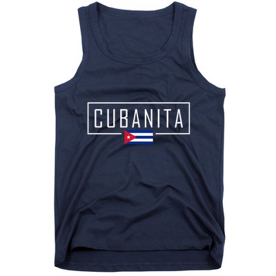 Cubanita Cuban Flag Logo Tank Top