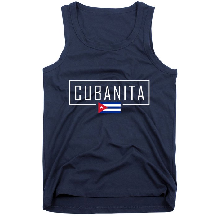 Cubanita Cuban Flag Logo Tank Top