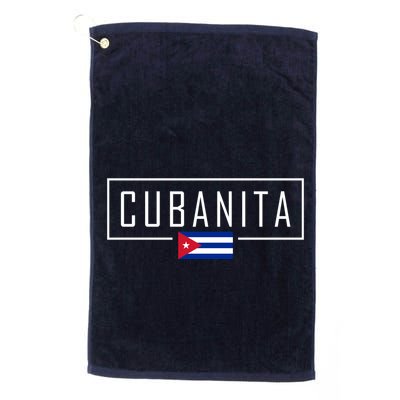 Cubanita Cuban Flag Logo Golf Towel