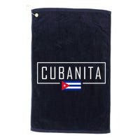 Cubanita Cuban Flag Logo Golf Towel