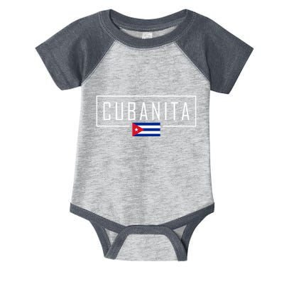 Cubanita Cuban Flag Logo Infant Baby Jersey Bodysuit