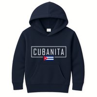 Cubanita Cuban Flag Logo Kids Hoodie