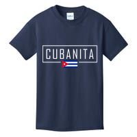 Cubanita Cuban Flag Logo Kids T-Shirt