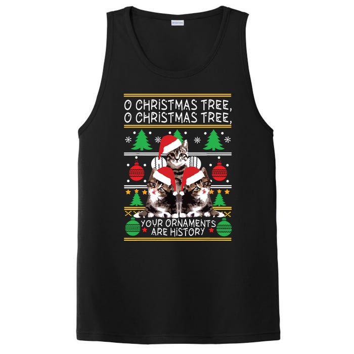 Cats Christmas Funny Ornaments Pajama Family Gift PosiCharge Competitor Tank