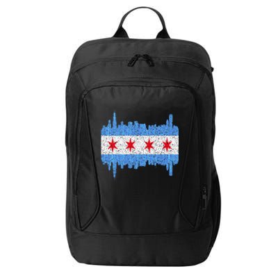 Chicago City Flag Vintage City Backpack