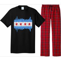 Chicago City Flag Vintage Pajama Set