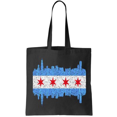 Chicago City Flag Vintage Bag