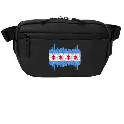 Chicago City Flag Vintage Crossbody Pack