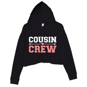 Cousin Crew Funny Gift Crop Fleece Hoodie