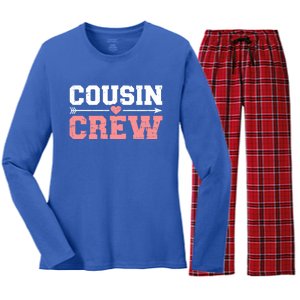 Cousin Crew Funny Gift Women's Long Sleeve Flannel Pajama Set 