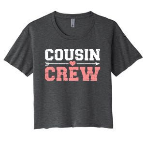 Cousin Crew Funny Gift Women's Crop Top Tee