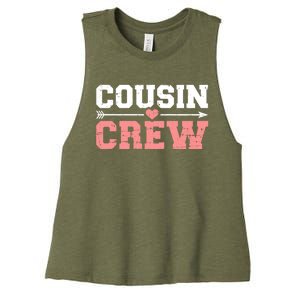 Cousin Crew Funny Gift Women's Racerback Cropped Tank