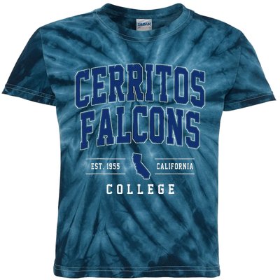 Cerritos College F.A.L.C.O.N.S Arch Vintage Design Kids Tie-Dye T-Shirt