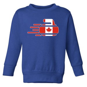 Canada Curling Fans Jersey Canadian Curlers Winter Sports Meaningful Gift Toddler Sweatshirt