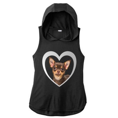 Chihuahua Cute Funny Gift Chihuahua Dog Chihuahua Funny Gift Ladies PosiCharge Tri-Blend Wicking Draft Hoodie Tank