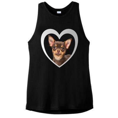 Chihuahua Cute Funny Gift Chihuahua Dog Chihuahua Funny Gift Ladies PosiCharge Tri-Blend Wicking Tank