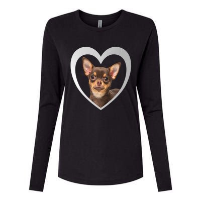 Chihuahua Cute Funny Gift Chihuahua Dog Chihuahua Funny Gift Womens Cotton Relaxed Long Sleeve T-Shirt