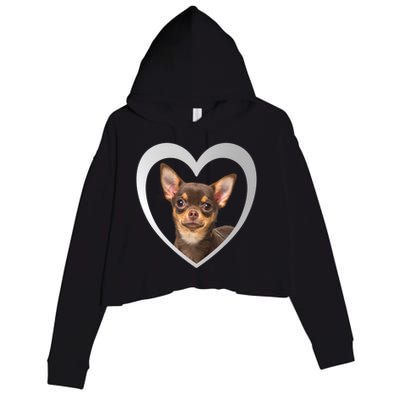 Chihuahua Cute Funny Gift Chihuahua Dog Chihuahua Funny Gift Crop Fleece Hoodie