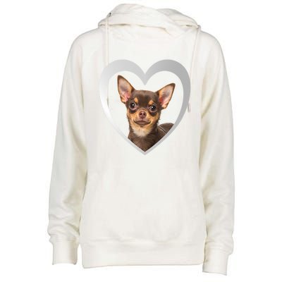 Chihuahua Cute Funny Gift Chihuahua Dog Chihuahua Funny Gift Womens Funnel Neck Pullover Hood