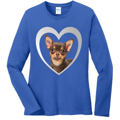 Chihuahua Cute Funny Gift Chihuahua Dog Chihuahua Funny Gift Ladies Long Sleeve Shirt