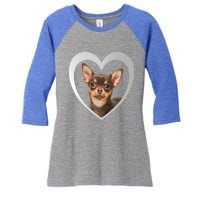 Chihuahua Cute Funny Gift Chihuahua Dog Chihuahua Funny Gift Women's Tri-Blend 3/4-Sleeve Raglan Shirt