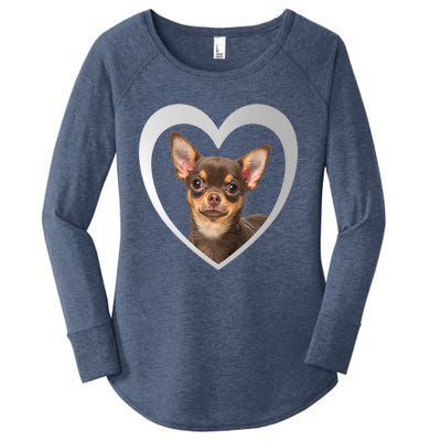 Chihuahua Cute Funny Gift Chihuahua Dog Chihuahua Funny Gift Women's Perfect Tri Tunic Long Sleeve Shirt