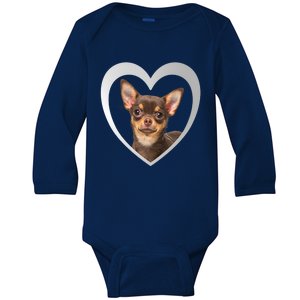 Chihuahua Cute Funny Gift Chihuahua Dog Chihuahua Funny Gift Baby Long Sleeve Bodysuit