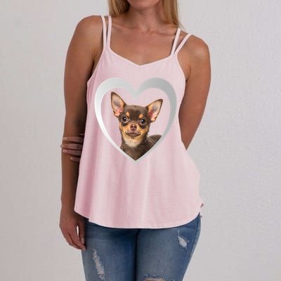 Chihuahua Cute Funny Gift Chihuahua Dog Chihuahua Funny Gift Women's Strappy Tank