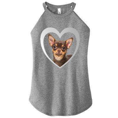 Chihuahua Cute Funny Gift Chihuahua Dog Chihuahua Funny Gift Women's Perfect Tri Rocker Tank