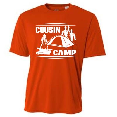 Cousin Camp Family Camping Summer Vacation Crew Family Trip Gift Cooling Performance Crew T-Shirt