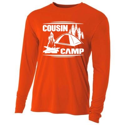 Cousin Camp Family Camping Summer Vacation Crew Family Trip Gift Cooling Performance Long Sleeve Crew