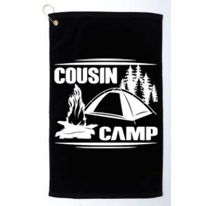 Cousin Camp Family Camping Summer Vacation Crew Family Trip Gift Platinum Collection Golf Towel