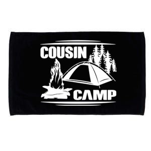 Cousin Camp Family Camping Summer Vacation Crew Family Trip Gift Microfiber Hand Towel