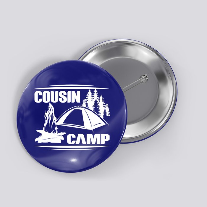 Cousin Camp Family Camping Summer Vacation Crew Family Trip Gift Button