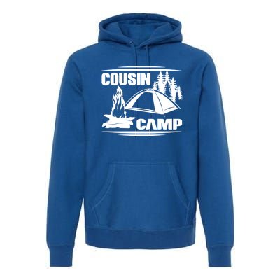 Cousin Camp Family Camping Summer Vacation Crew Family Trip Gift Premium Hoodie