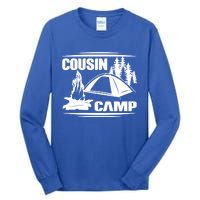 Cousin Camp Family Camping Summer Vacation Crew Family Trip Gift Tall Long Sleeve T-Shirt