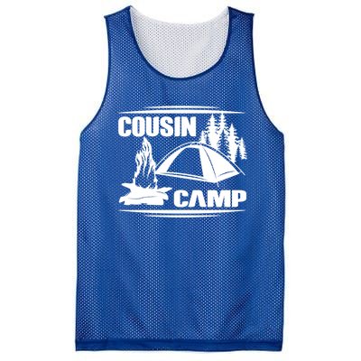 Cousin Camp Family Camping Summer Vacation Crew Family Trip Gift Mesh Reversible Basketball Jersey Tank