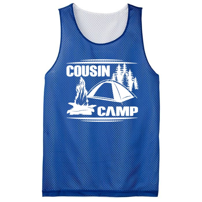 Cousin Camp Family Camping Summer Vacation Crew Family Trip Gift Mesh Reversible Basketball Jersey Tank