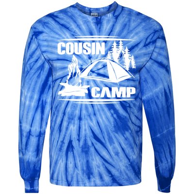 Cousin Camp Family Camping Summer Vacation Crew Family Trip Gift Tie-Dye Long Sleeve Shirt