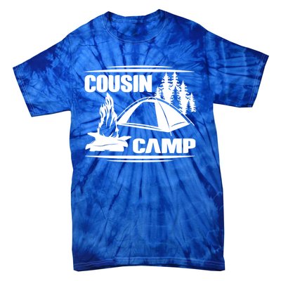 Cousin Camp Family Camping Summer Vacation Crew Family Trip Gift Tie-Dye T-Shirt