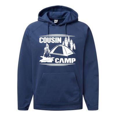 Cousin Camp Family Camping Summer Vacation Crew Family Trip Gift Performance Fleece Hoodie